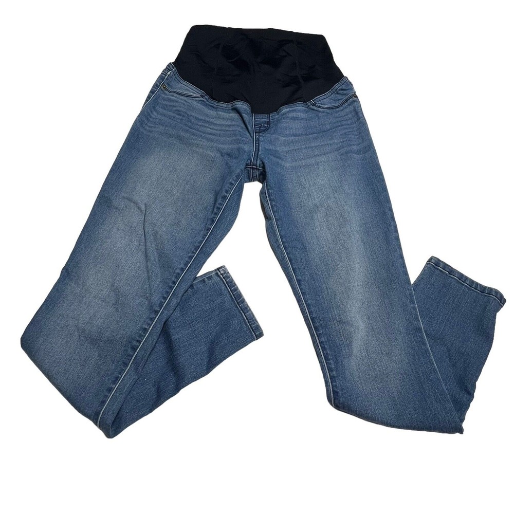 Isabel Maternity Jegging Skinny Jeans Size 4 / 27R Crossover Panel Denim Pants